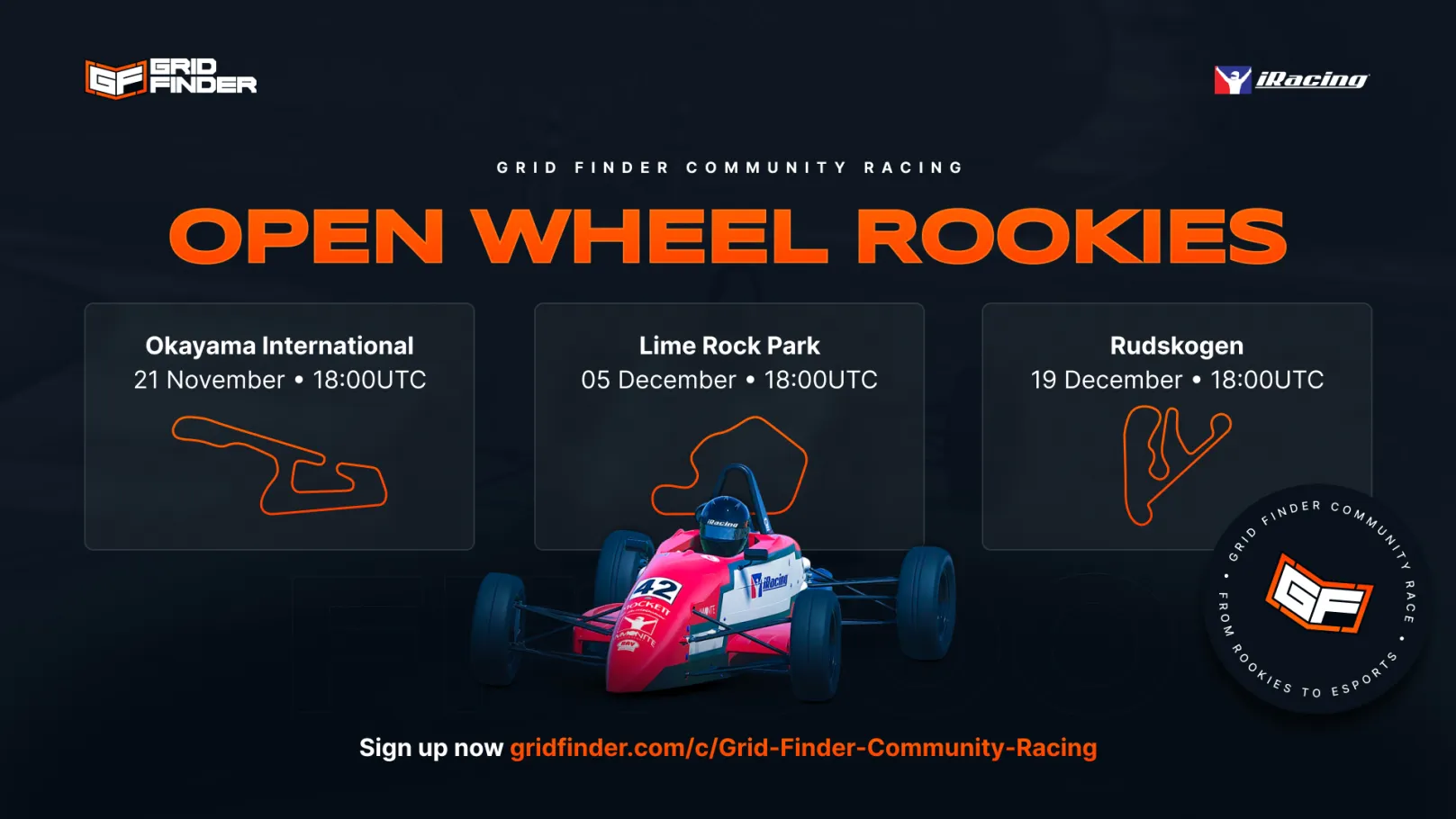 Grid Finder Community Open Wheel Rookie Series is here!